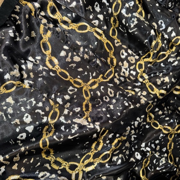 Dennis Basso Black Leather Trench Coat - Picture 5 of 8